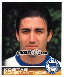 Sticker Kostas Konstantinidis - German Football Bundesliga 2000-2001 - Panini