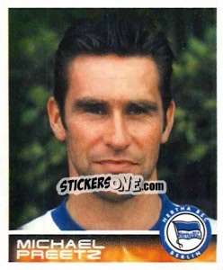 Cromo Michael Preetz - German Football Bundesliga 2000-2001 - Panini