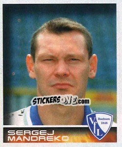 Sticker Sergej Mandreko - German Football Bundesliga 2000-2001 - Panini