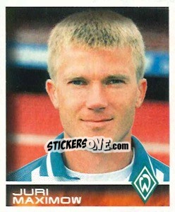 Sticker Juri Maximow - German Football Bundesliga 2000-2001 - Panini