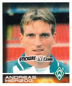 Cromo Andreas Herzog - German Football Bundesliga 2000-2001 - Panini