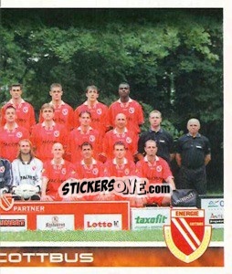 Sticker Energie Cottbus - Mannschaft (Puzzle) - German Football Bundesliga 2000-2001 - Panini