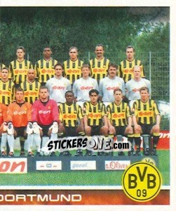 Sticker BVB 09 Borussia Dortmund - Mannschaft (Puzzle) - German Football Bundesliga 2000-2001 - Panini