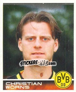 Sticker Christian Wörns - German Football Bundesliga 2000-2001 - Panini