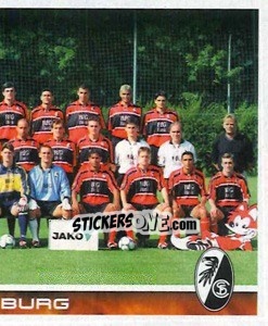 Sticker Sportclub Freiburg - Mannschaft (Puzzle) - German Football Bundesliga 2000-2001 n. 170 - Panini