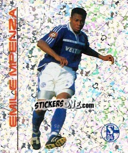Cromo Emile Mpenza - German Football Bundesliga 2000-2001 - Panini