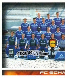 Sticker FC Schalke 04 Gelsenkirchen - Mannschaft (Puzzle) - German Football Bundesliga 2000-2001 n. 195 - Panini