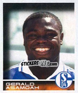 Cromo Gerald Asamoah - German Football Bundesliga 2000-2001 - Panini