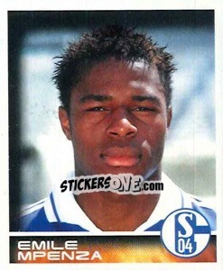 Sticker Emile Mpenza - German Football Bundesliga 2000-2001 n. 216 - Panini