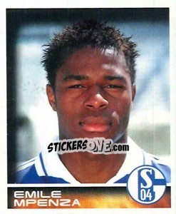 Cromo Emile Mpenza - German Football Bundesliga 2000-2001 - Panini