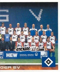 Sticker Hamburger Sportverein - Mannschaft (Puzzle) - German Football Bundesliga 2000-2001 n. 221 - Panini