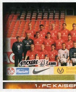 Sticker 1. FC Kaiserslautern - Mannschaft (Puzzle) - German Football Bundesliga 2000-2001 - Panini