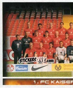 Sticker 1. FC Kaiserslautern - Mannschaft (Puzzle) - German Football Bundesliga 2000-2001 n. 248 - Panini