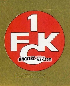 Sticker 1. FC Kaiserslautern - Goldwappen - German Football Bundesliga 2000-2001 n. 252 - Panini