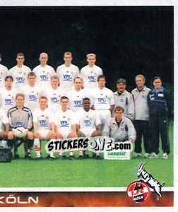 Sticker 1. FC Köln - Mannschaft (Puzzle) - German Football Bundesliga 2000-2001 n. 278 - Panini