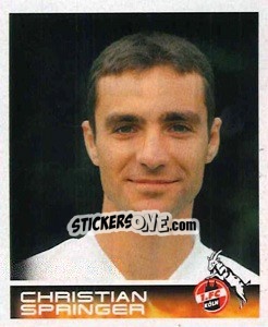 Sticker Christian Springer - German Football Bundesliga 2000-2001 n. 294 - Panini