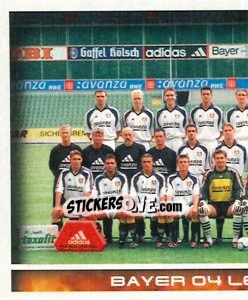 Cromo Bayer 04 Leverkusen - Mannschaft (Puzzle) - German Football Bundesliga 2000-2001 - Panini