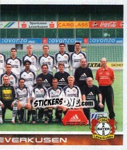 Figurina Bayer 04 Leverkusen - Mannschaft (Puzzle) - German Football Bundesliga 2000-2001 - Panini