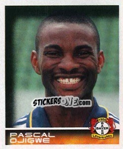 Cromo Pascal Ojigwe - German Football Bundesliga 2000-2001 - Panini