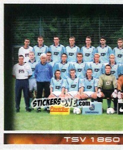 Sticker TSV 1860 München - Mannschaft (Puzzle) - German Football Bundesliga 2000-2001 - Panini
