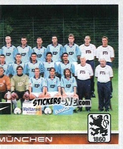 Cromo TSV 1860 München - Mannschaft (Puzzle) - German Football Bundesliga 2000-2001 - Panini