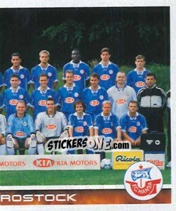 Figurina Hansa Rostock - Mannschaft (Puzzle) - German Football Bundesliga 2000-2001 - Panini