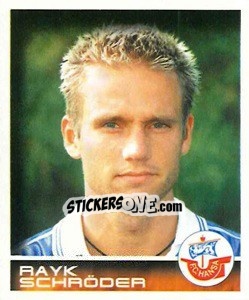 Sticker Rayk Schröder - German Football Bundesliga 2000-2001 - Panini
