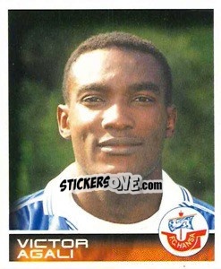 Cromo Victor Agali - German Football Bundesliga 2000-2001 - Panini