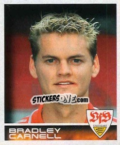 Sticker Bradley Carnell - German Football Bundesliga 2000-2001 n. 425 - Panini