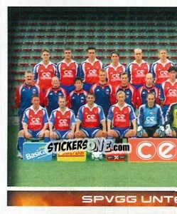 Sticker SpVgg Unterhaching - Mannschaft (Puzzle) - German Football Bundesliga 2000-2001 - Panini