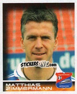 Cromo Matthias Zimmermann - German Football Bundesliga 2000-2001 - Panini