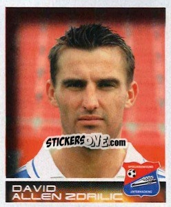 Sticker David Allen Zdrilic - German Football Bundesliga 2000-2001 - Panini