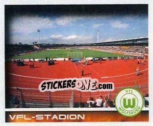 Sticker Volkswagen-Arena - Stadion - German Football Bundesliga 2000-2001 - Panini
