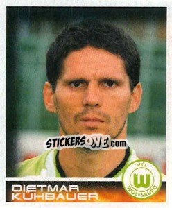 Sticker Dietmar Kühbauer - German Football Bundesliga 2000-2001 n. 477 - Panini