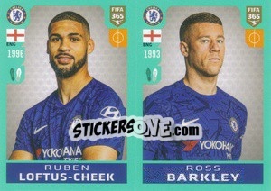 Sticker Ruben Loftus-Cheek / Ross Barkley - FIFA 365 2020. 442 stickers version n. 10 - Panini