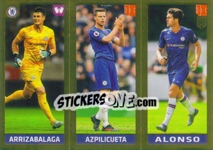 Sticker Arrizabalaga / Azpilicueta / Alonso - FIFA 365 2020. 442 stickers version n. 14 - Panini