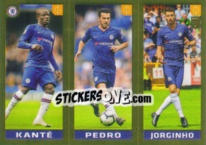 Sticker Kanté / Pedro / Jorginho - FIFA 365 2020. 442 stickers version - Panini
