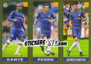 Sticker Kanté / Pedro / Jorginho - FIFA 365 2020. 442 stickers version n. 16 - Panini