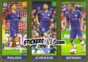 Sticker Pulisic / Giroud / Batshuayi - FIFA 365 2020. 442 stickers version n. 18 - Panini