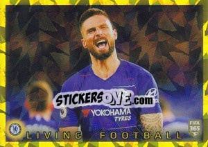 Sticker Chelsea Fc Living Football (Giroud) - FIFA 365 2020. 442 stickers version n. 20 - Panini