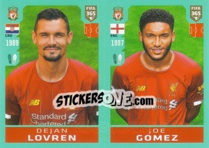 Sticker Dejan Lovren / Joe Gomez - FIFA 365 2020. 442 stickers version n. 23 - Panini