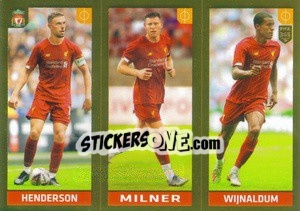 Sticker Henderson / Milner / Wijnaldum - FIFA 365 2020. 442 stickers version n. 32 - Panini