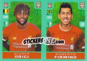 Sticker Divock Origi / Roberto Firmino - FIFA 365 2020. 442 stickers version n. 33 - Panini