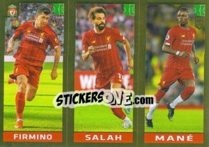 Sticker Firmino / Salah / Mané - FIFA 365 2020. 442 stickers version n. 34 - Panini