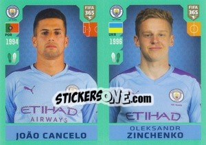 Sticker João Cancelo / Oleksandr Zinchenko - FIFA 365 2020. 442 stickers version n. 41 - Panini