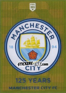 Sticker Manchester City FC Logo - FIFA 365 2020. 442 stickers version n. 45 - Panini