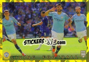 Sticker Manchester City FC Living Football - FIFA 365 2020. 442 stickers version n. 52 - Panini