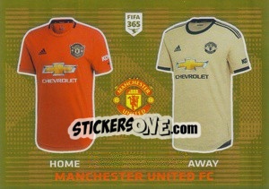 Sticker Manchester United FC T-Shirt - FIFA 365 2020. 442 stickers version n. 53 - Panini