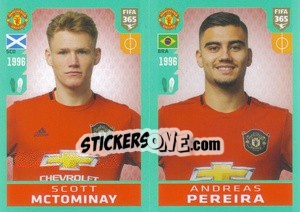 Sticker Scott McTominay / Andreas Pereira - FIFA 365 2020. 442 stickers version - Panini