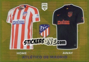 Sticker Atlético de Madrid T-Shirt - FIFA 365 2020. 442 stickers version - Panini